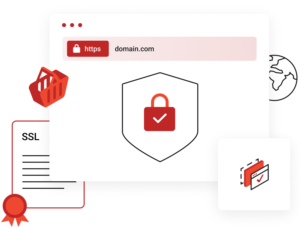 SSL Certificates - SSL certificates create an encrypted connection and establish trust.